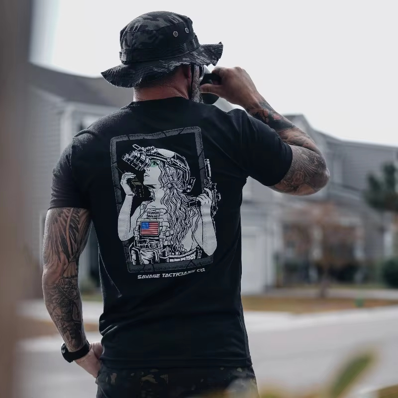Street Fashion For Short Guys - Men‘s T Shirt Outdoor Sports Tactical