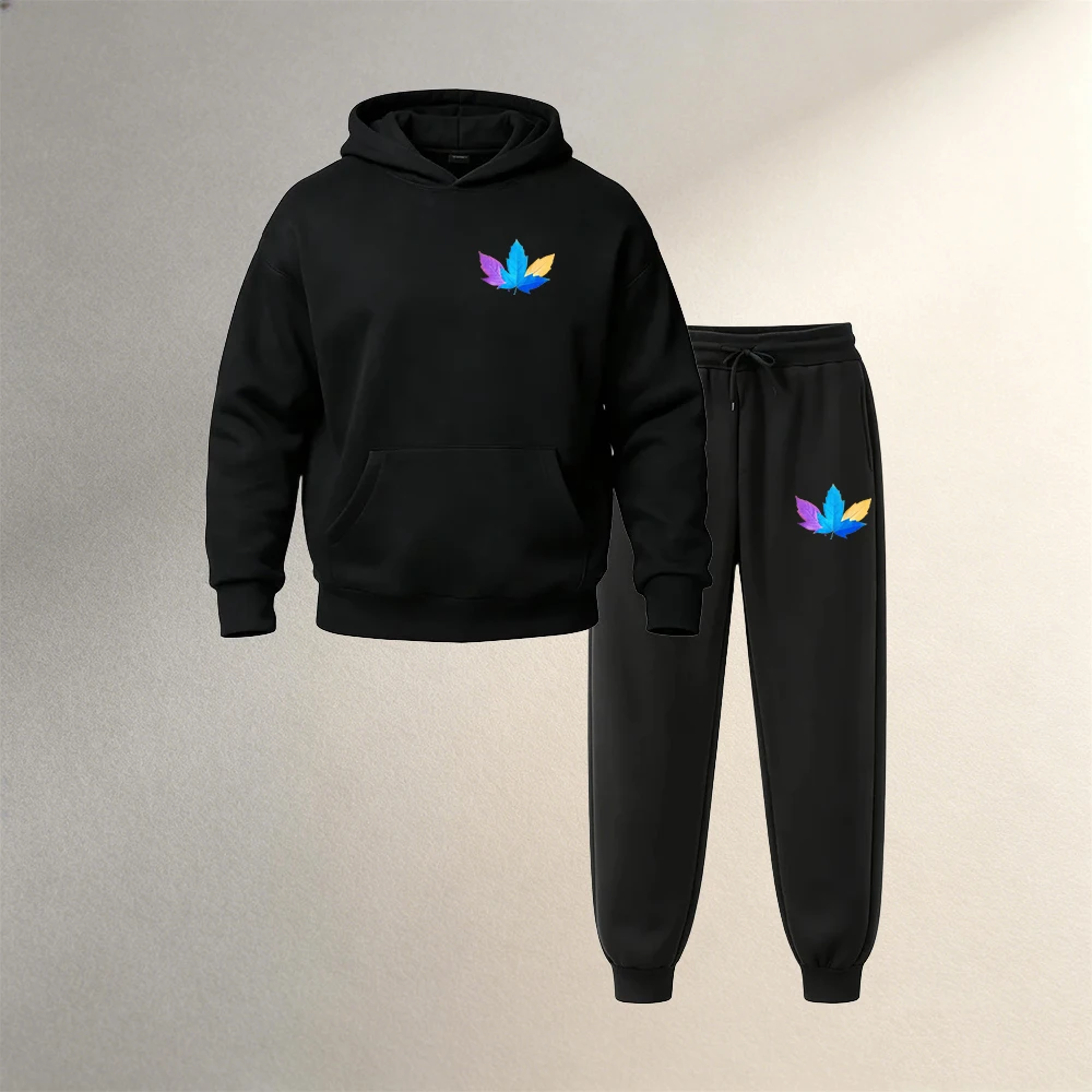 Street Fashion Winter - Men Clothing Sets Pullover 2Pcs Autumn