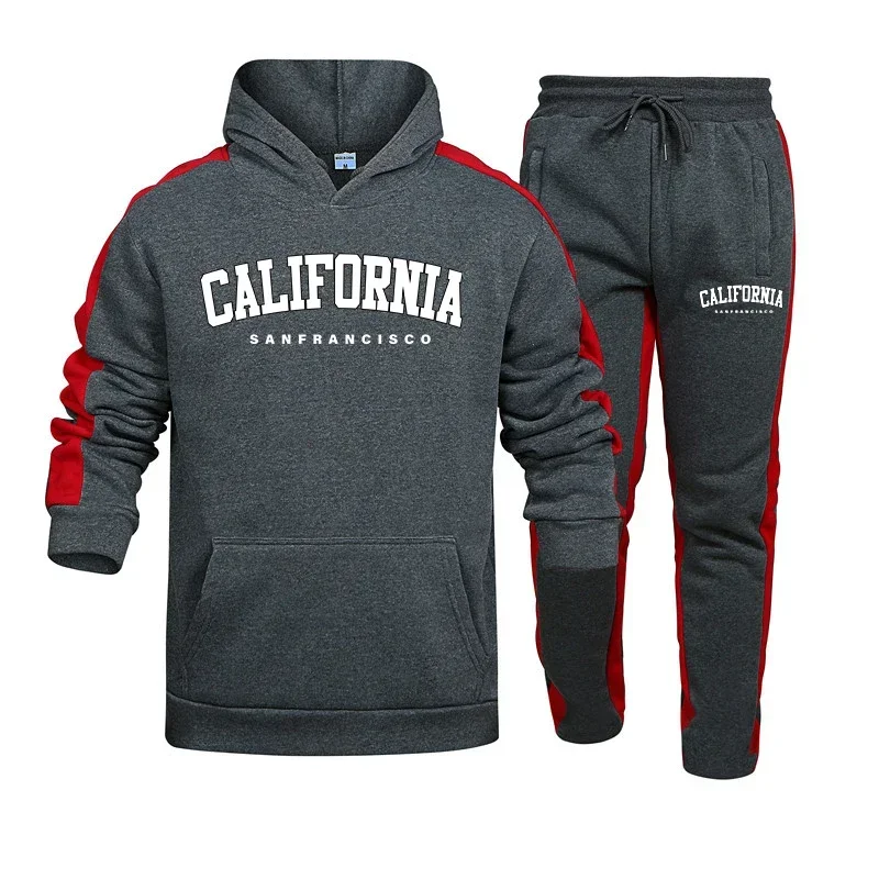 Street Fashion Winter - Men's Tracksuit 2 Pcs Sets Casual