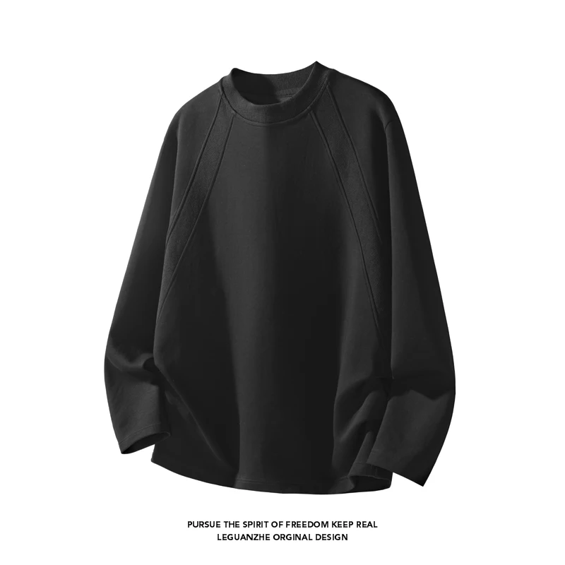 Street Fashion Us - Men Fashion Raglan Seam Crew Neck