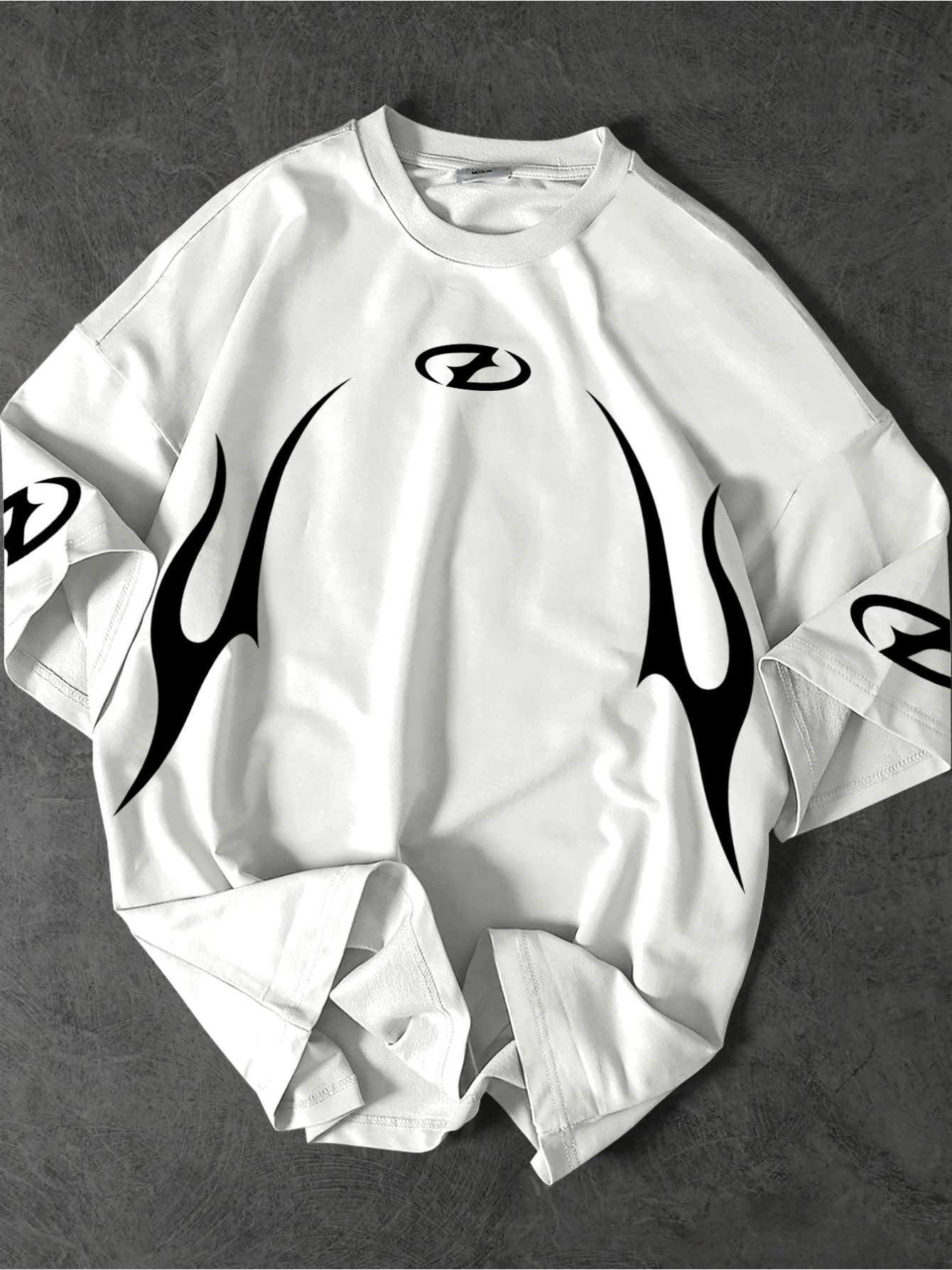 Men's Summer Polyester T-Shirt - Street Fashion For Short Guys 评论和价格