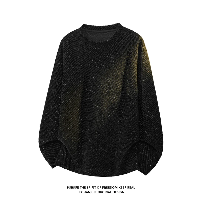 Men Diagonal Stripe Textured L - Street Fashion Tshirt 评论和价格