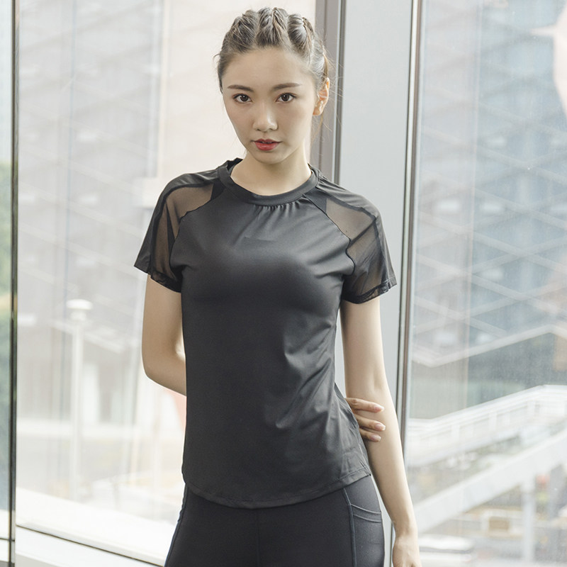 Summer Sports Short-Sleeved Wo - Mesh Top Layering 评论和价格