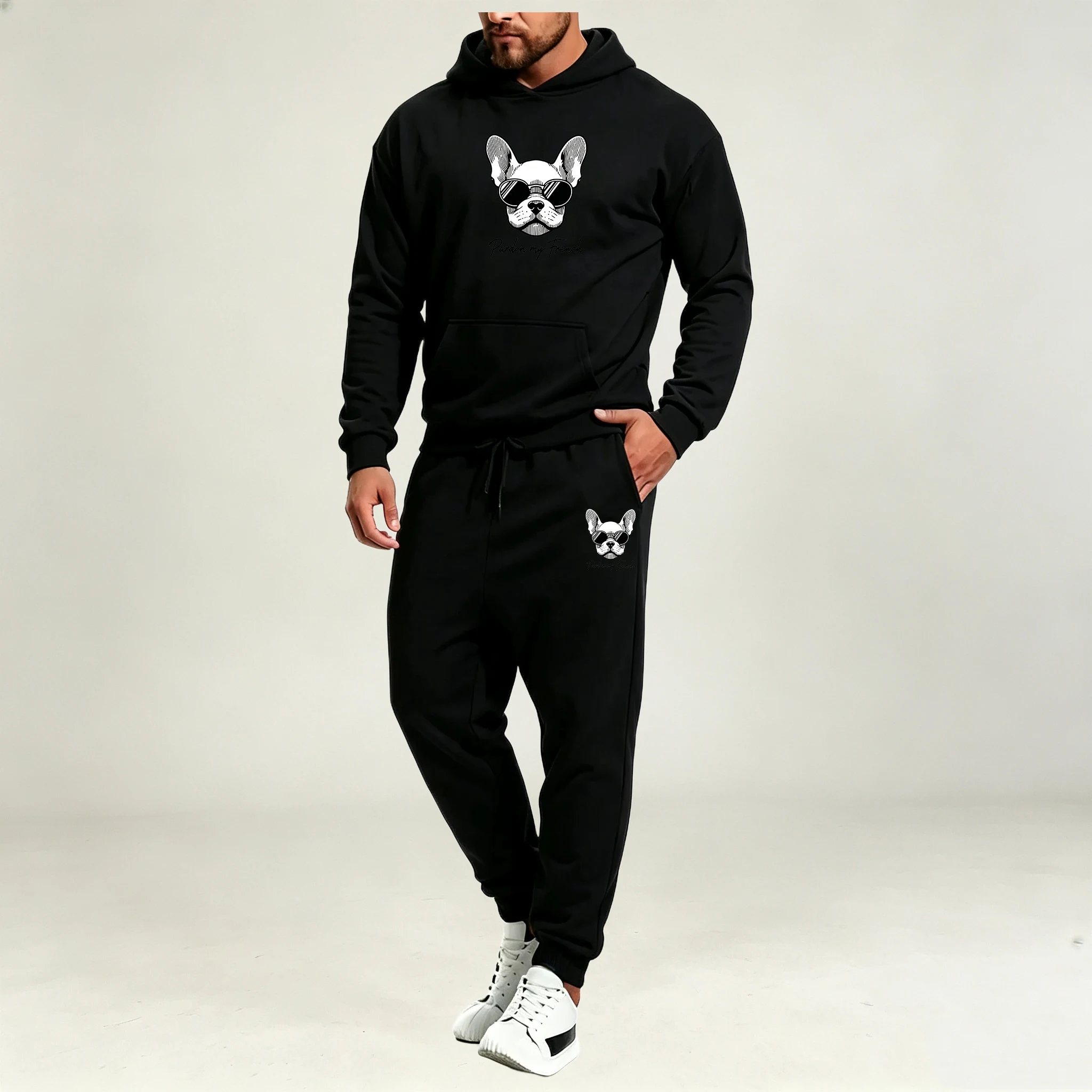 Men Clothing Sets 2Pcs Autumn  - Street Fashion Winter 评论和价格