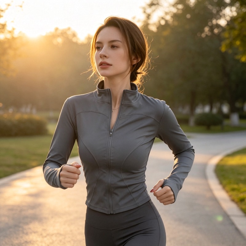 Women Slim Fit Yoga Jacket Tig - Reflective Jacket Running 评论和价格