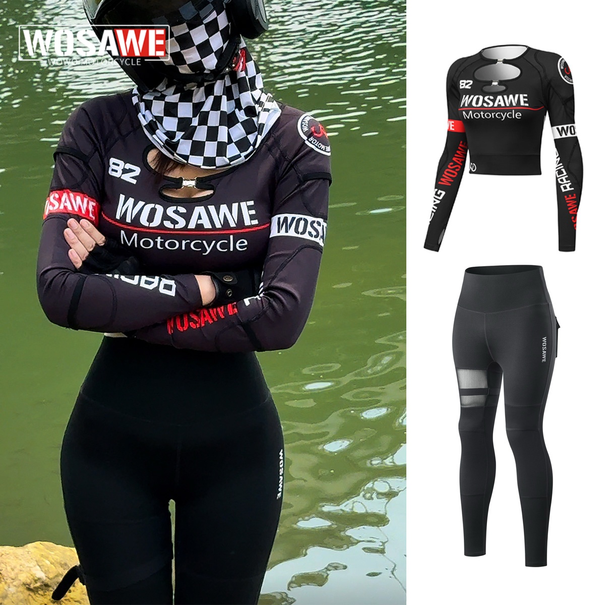 WOSAWE Summer Women Slim Motor - Reflective Jacket Running 评论和价格
