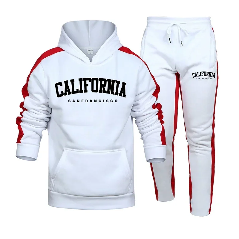 Men's Tracksuit 2 Pcs Sets Cas - Street Fashion Winter 评论和价格