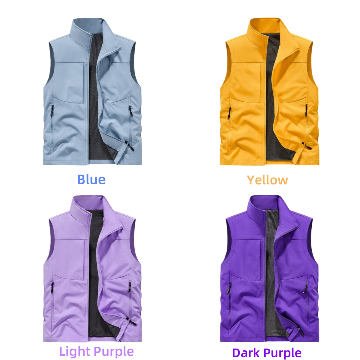 Hiking Fishing Vest Men Waterp - Reflective Jacket Running 评论和价格