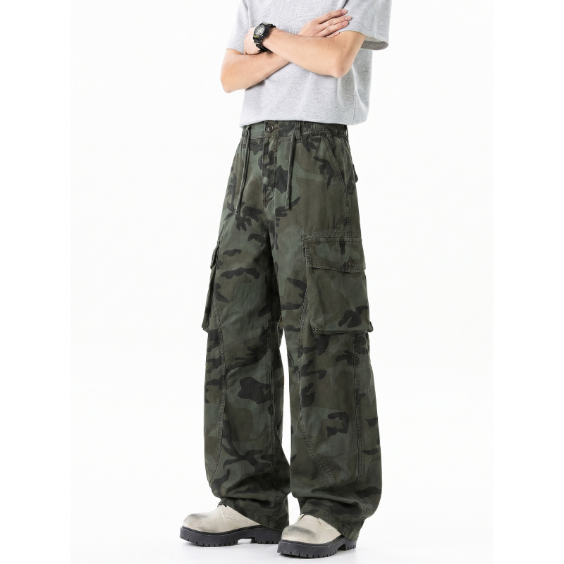 American retro camouflage work - Cargo Pant Wide 评论和价格