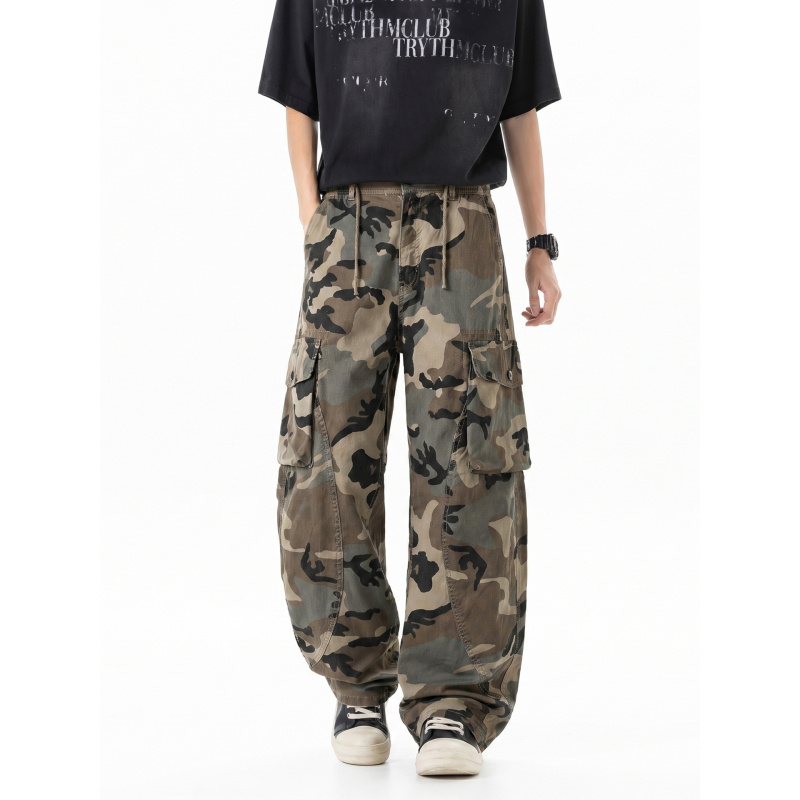 American retro camouflage work - Cargo Pant Wide 评论和价格